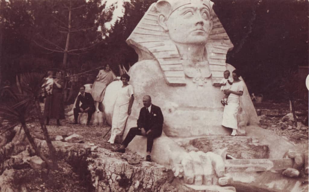 Photograph taken the day the Zadar Sphinx was originally built.