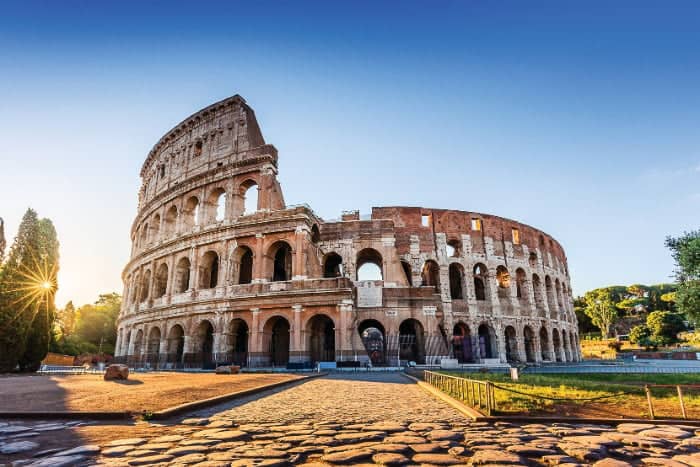 The Colosseum in Rome, Italy
