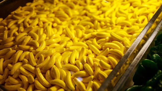 Why does banana candy not taste like real bananas