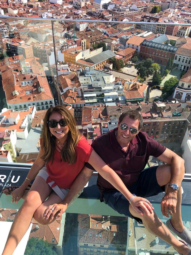 My parents at The RUI Plaza España