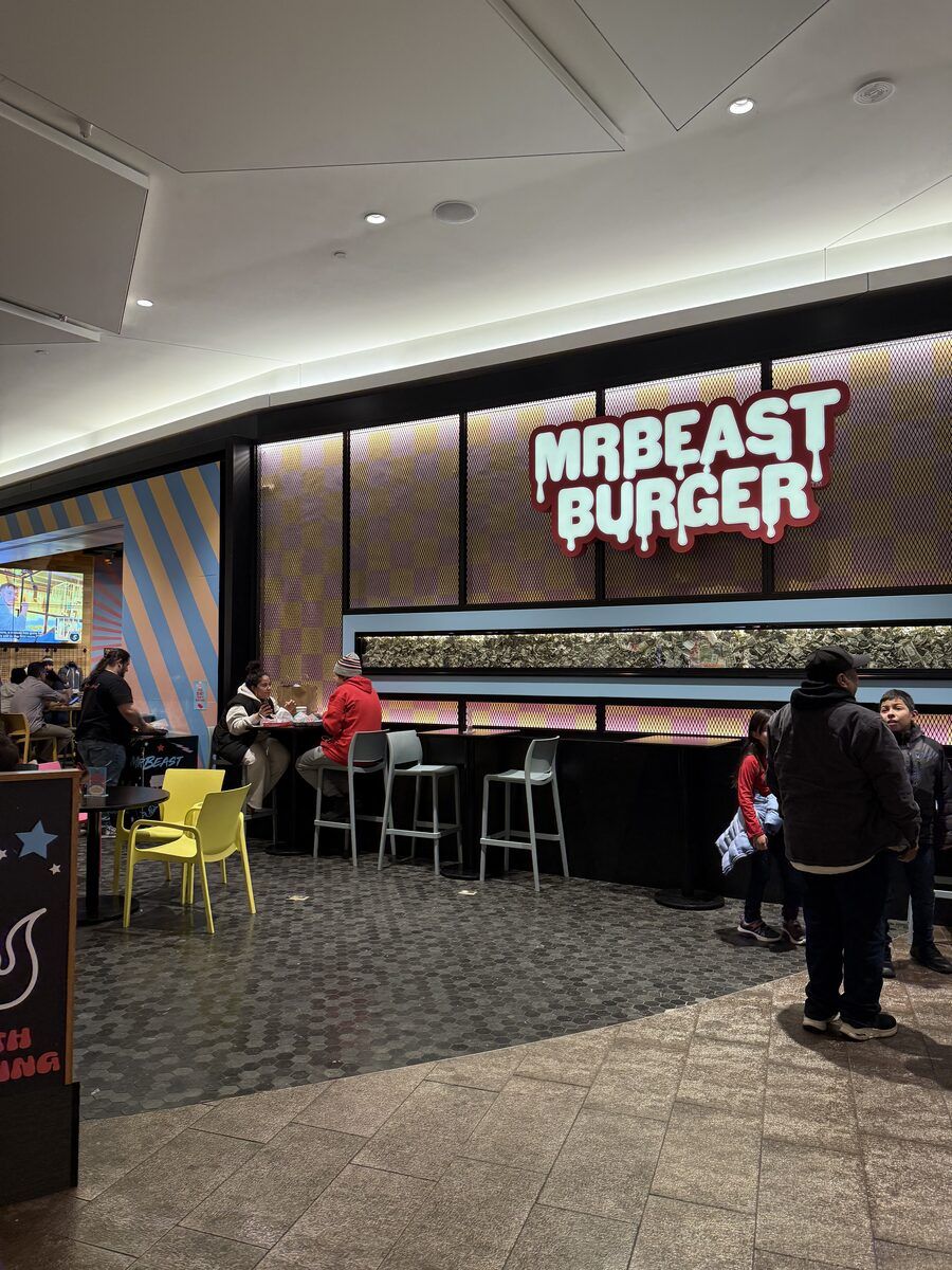 MrBeast Burger storefront at American Dream
