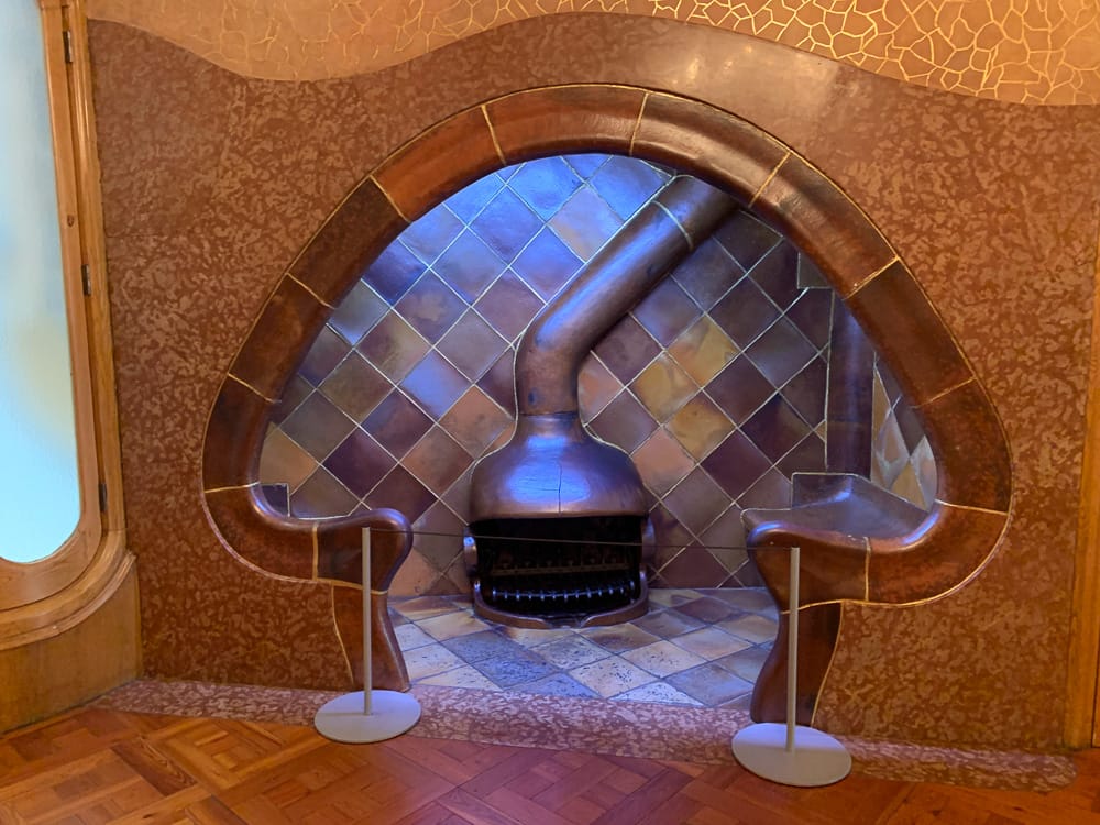 Mushroom fireplace