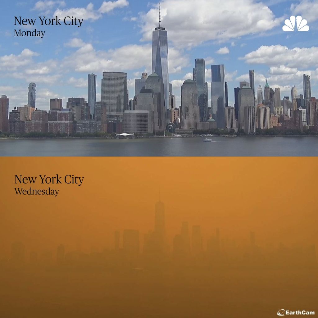 NYC Wildfire Smog June 7, 2023