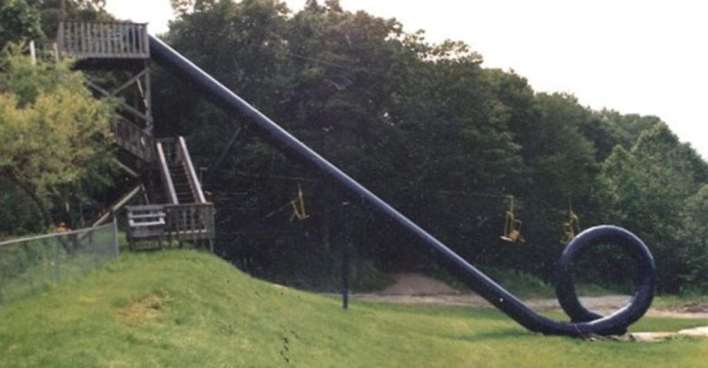 Action Park Cannonball Loop Slide