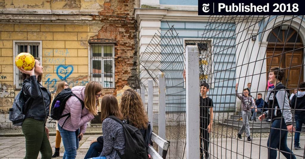 School divided by religion in Sarajevo.