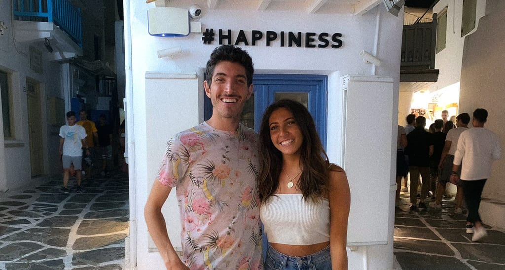 Me and my sister in Mykonos