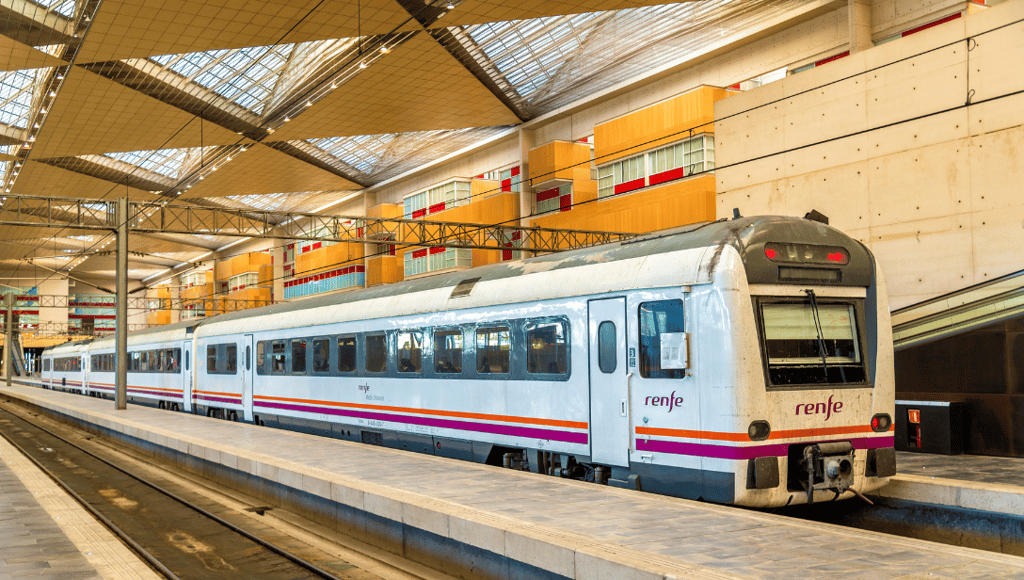 Renfe train to Barcelona