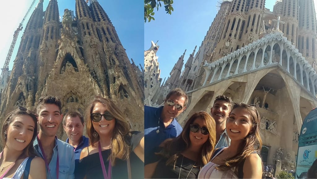 My family visited La Sagrada Familia