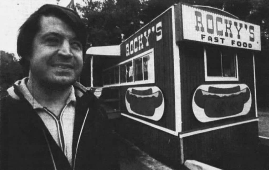 Rocky Trifari hot dog stand