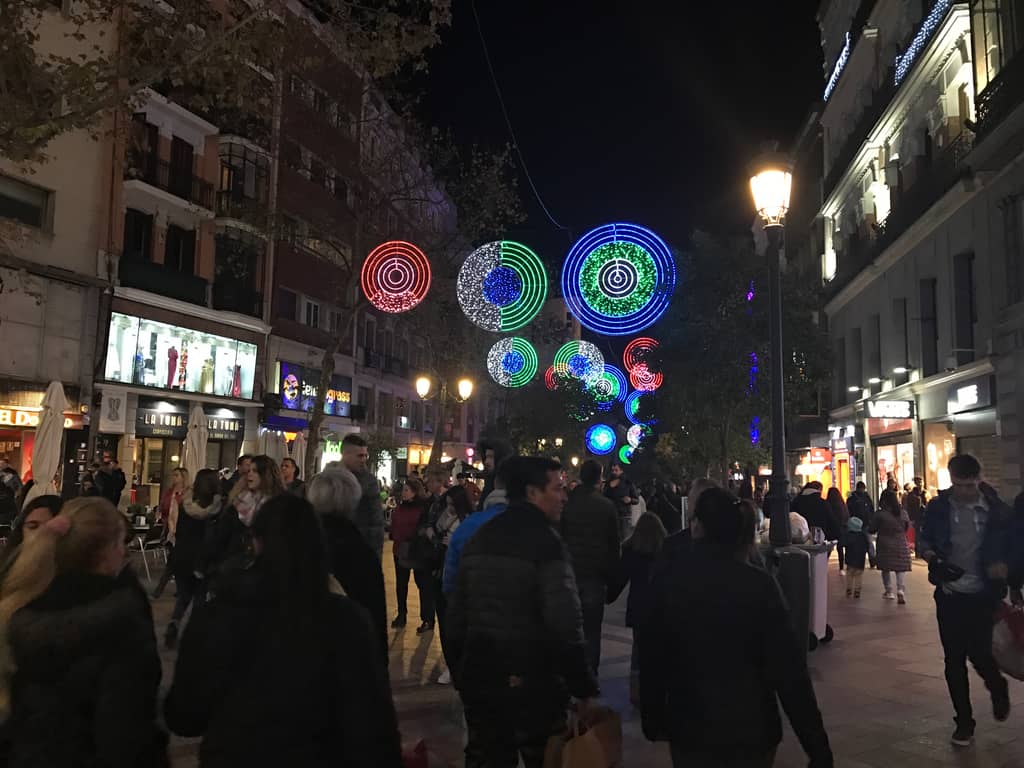 Lights in Madrid Street