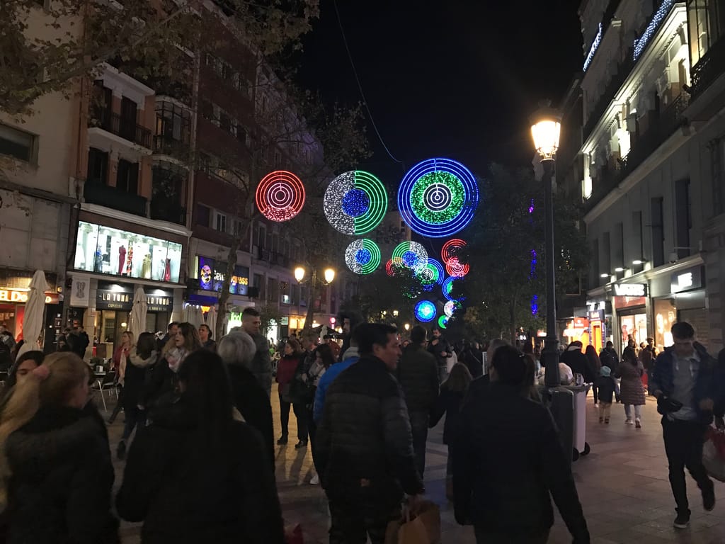 Lights in Madrid Street
