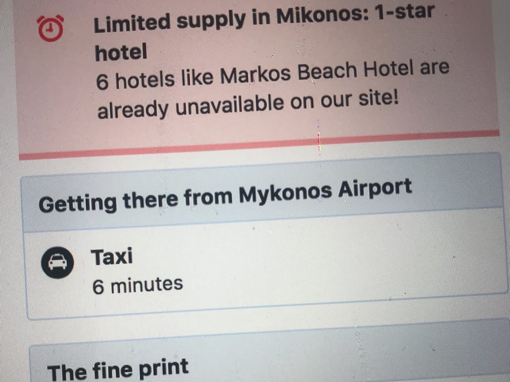 Booking 1-star hotels in Mykonos