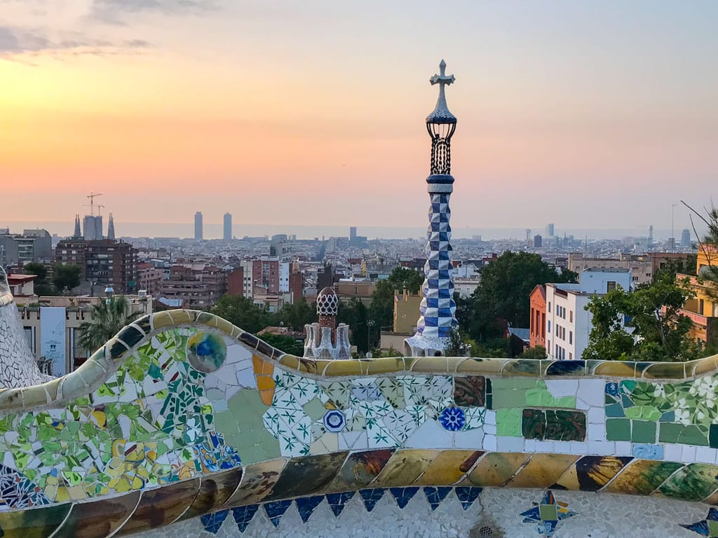 The view of Barcelona from Park Guell