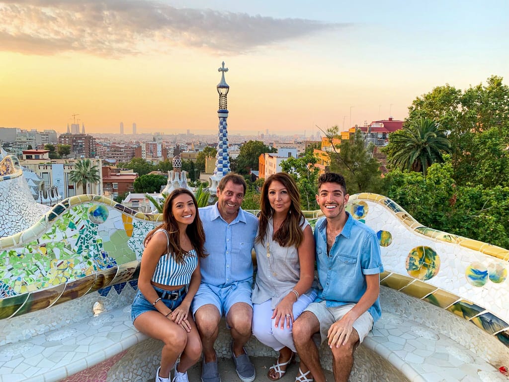 My family visited Park Güell in Barcelona, Spain