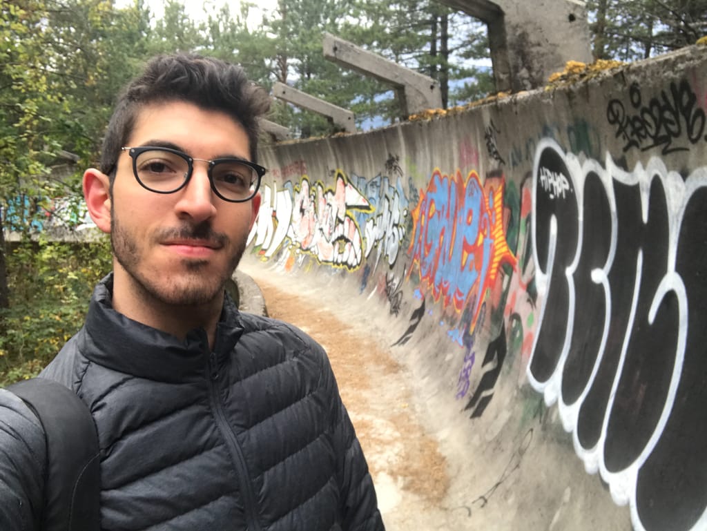 Rocky at the Olympic Bobsled Track