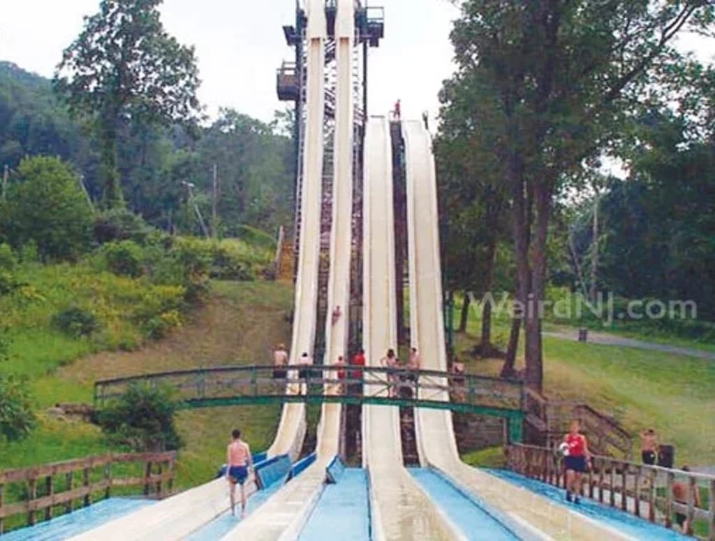 The Super Speed Slides at Action Park