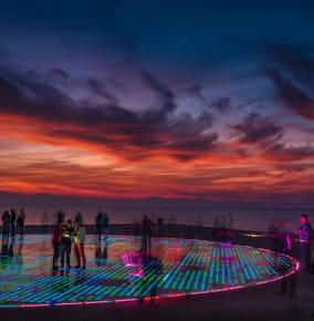 Greeting the Moon at Zadar’s Greeting to the Sun