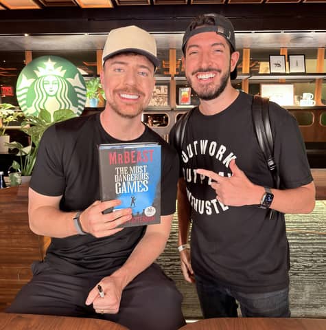 MrBeast Book Signing in NYC: I Met Mr. Beast at a Secret Starbucks (The Most Dangerous Games)