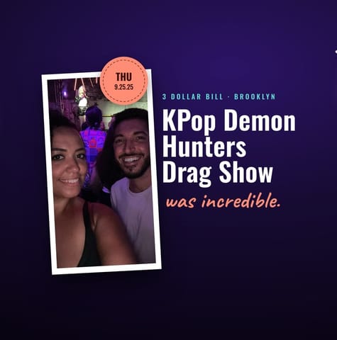 A K-Pop Demon Hunters Drag Show at 3 Dollar Bill in Brooklyn