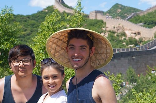 Rocky Trifari at The Great Wall of China