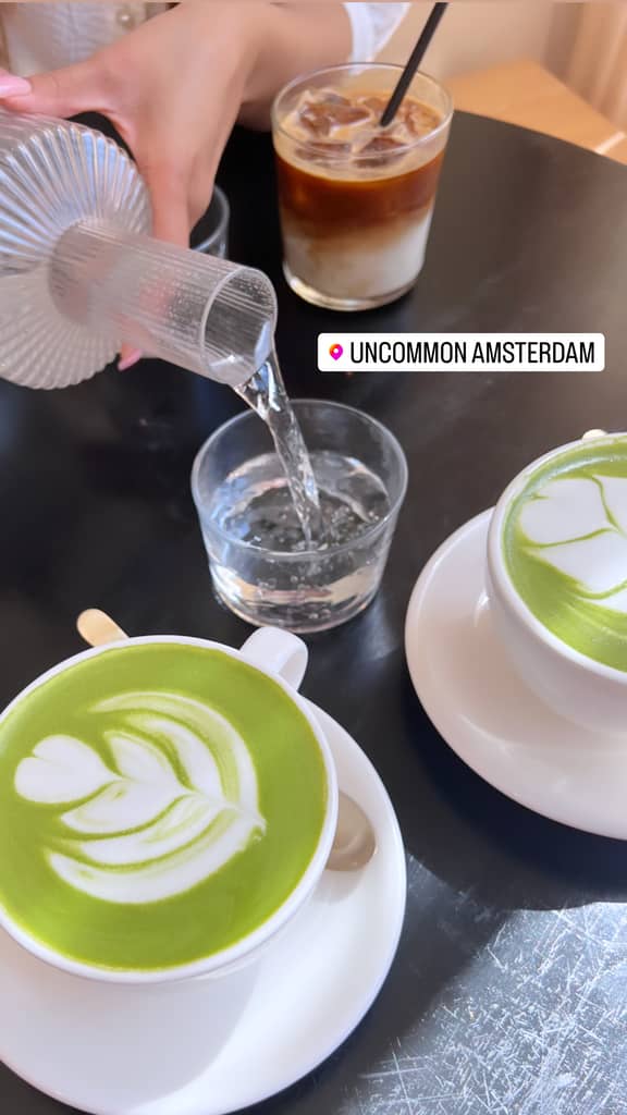 Matcha green tea late