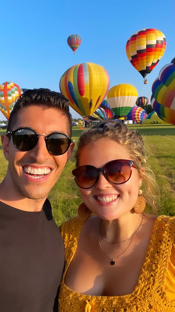 Rocky and Chrissy at the NJ Hot Air Balloon Festival
