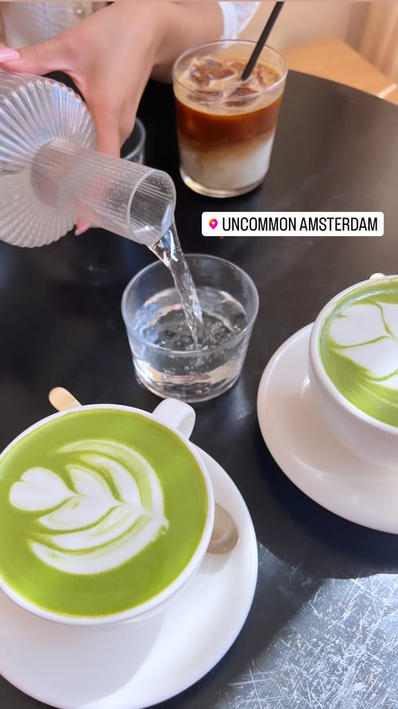 Matcha green tea late