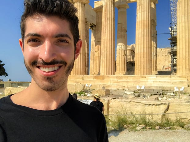 Standing at the Acropolis