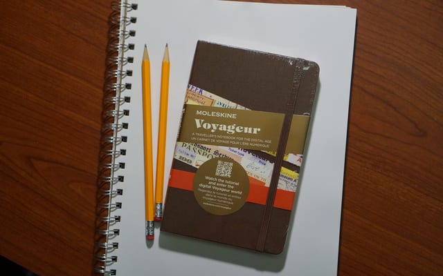 A Moleskine Voyageur traveller’s notebook
