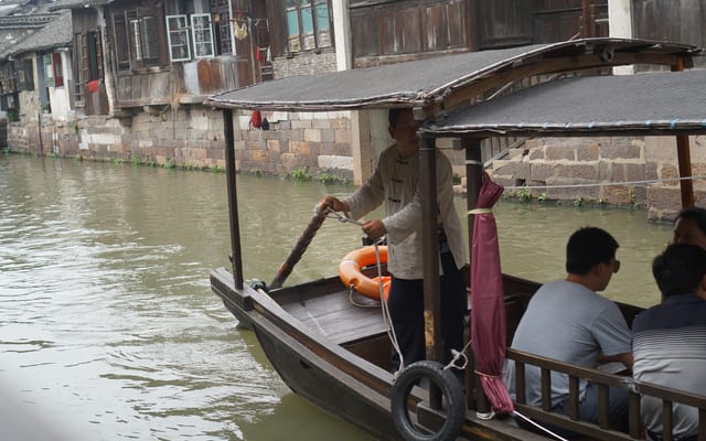 A boat ride through the canals of Wuzhen