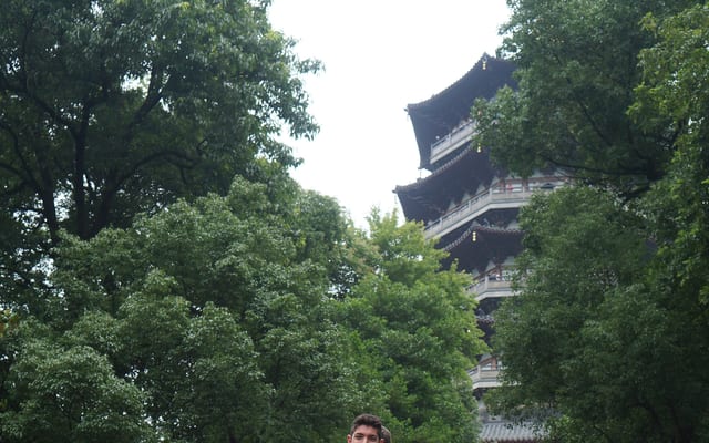 The Leifeng Pagoda in Hangzhou