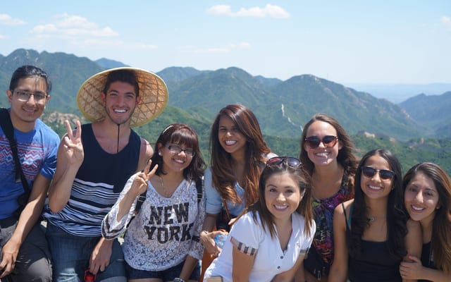 Group shot on the Great Wall of China