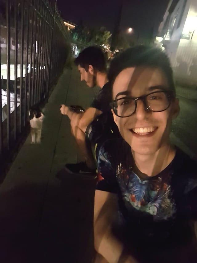 One night, we found two cats chilling by the famous Agora near Monastiraki. The black cat actually started following us after we fed him.