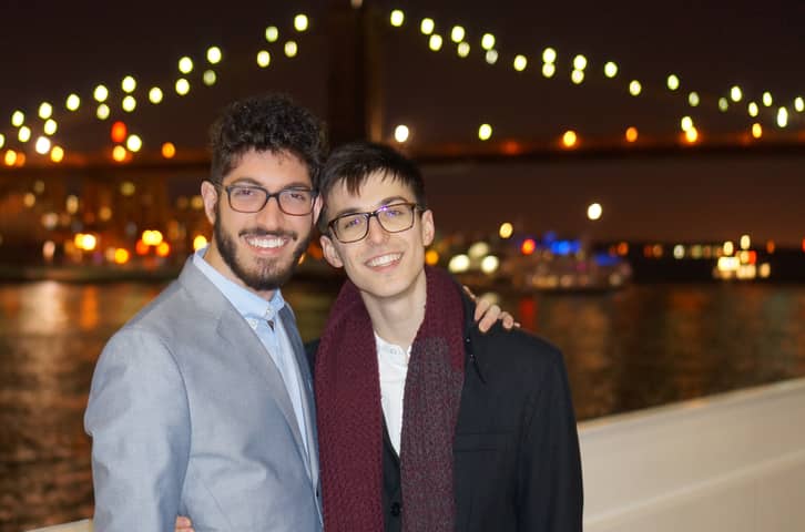 Enjoying a Dinner Cruise Along the New York City Skyline