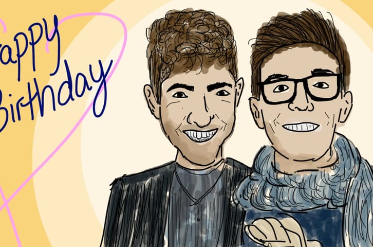 Birthday Doodles for the Guy I’m Dating
