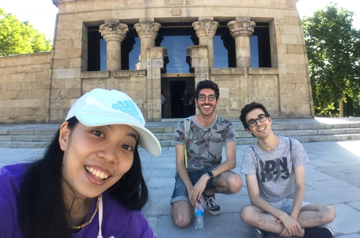 Exploring the Egyptian Templo de Debod in Madrid, Spain