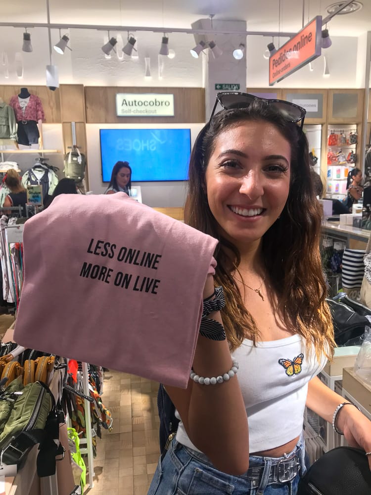 Shirt: Less Online, More On Live