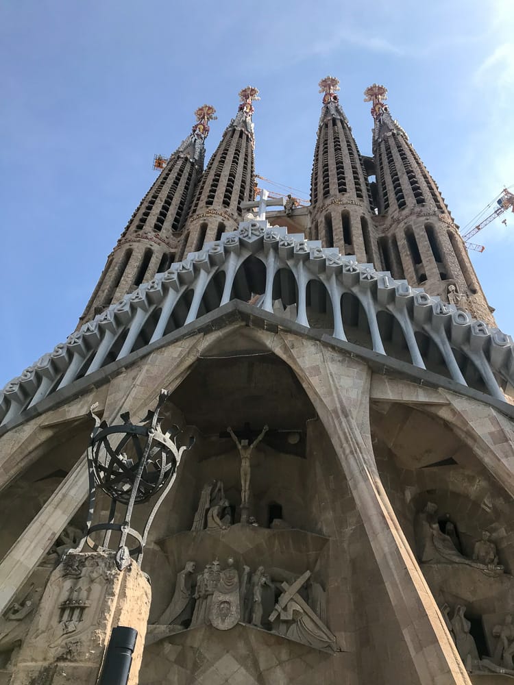 The 18 towers of La Sagrada Familia