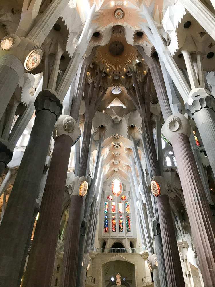 Looking down the basilica