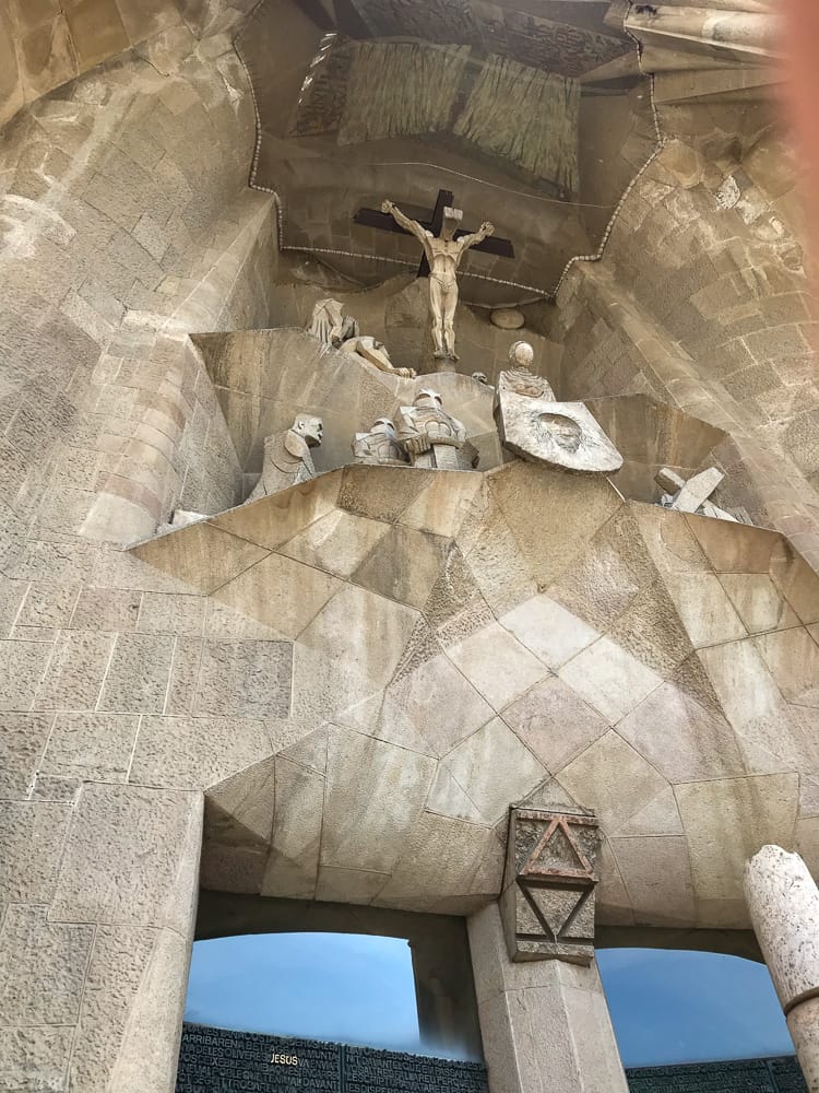 Sculptures at La Sagrada Familia