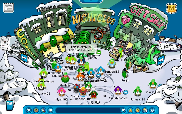 club penguin 2007 saint Patricks day party