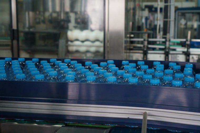 The Nestle bottling line