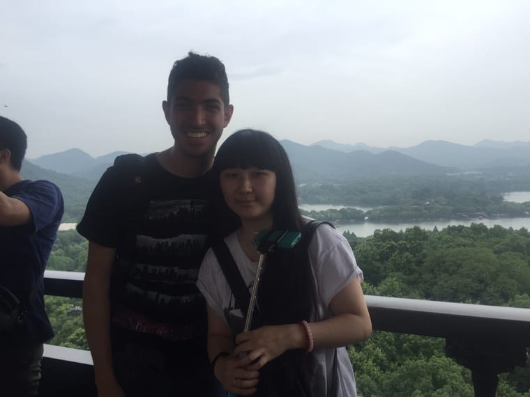 Rocky waving goodbye in China