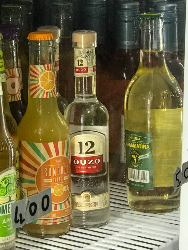 Ouzo in Mykonos