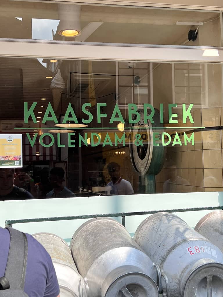 Entering the cheese factory Volendam