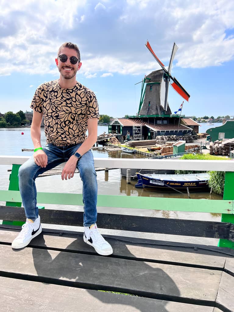 Rocky visited Zaanse Schans windmills