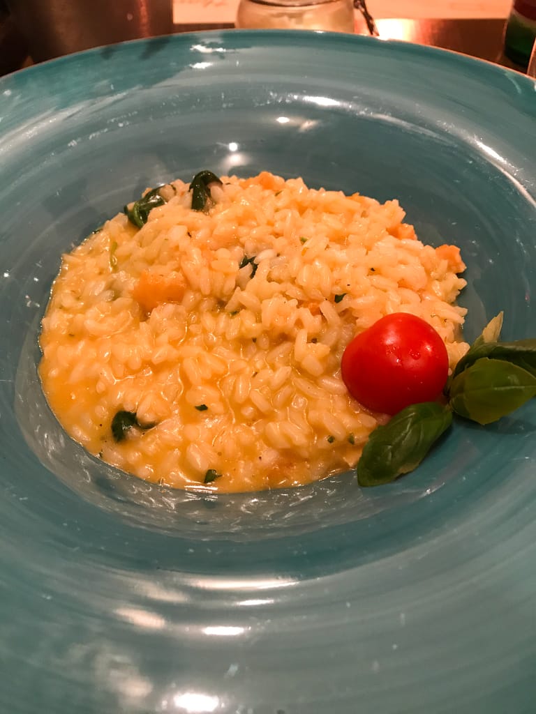 Seafood Risotto With Truffles in Zadar, Croatia.