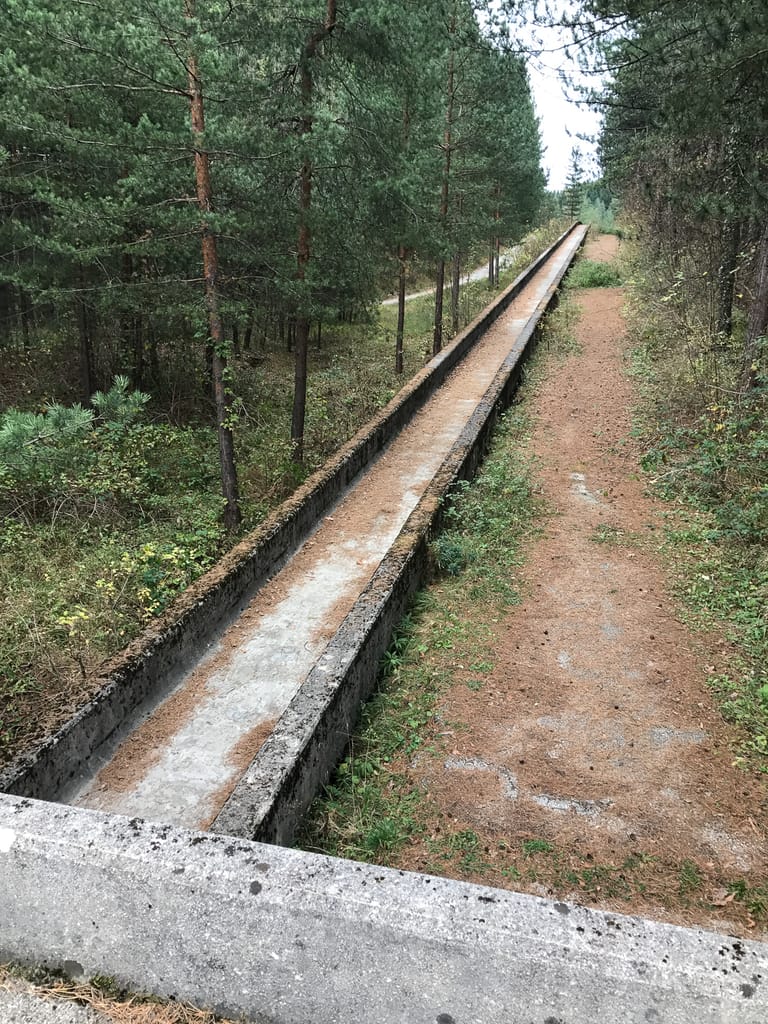 Abandoned luge tracks in Bosnia