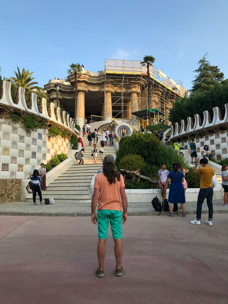 The entrance of Park Guell