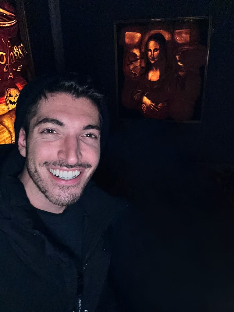 Selfie at the Blaze with the Mona Lisa
